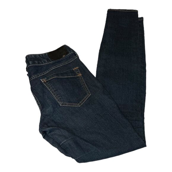 Express Womens Size 0 Denim Jeans Blue Ultra Skinny Low Rise Dark Wash - Picture 4 of 8
